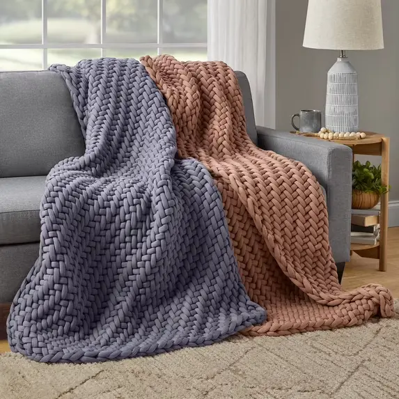Allswell Weighted Knit Throw Blanket Shark 20 lbs Heavy Comfort